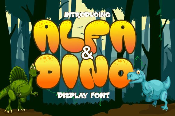 Alfa and Dino: A Font That Brings Joy to Your Designs