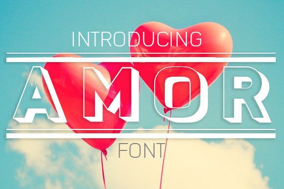 Amor: A 3D Display Font That Captures Hearts and Attention