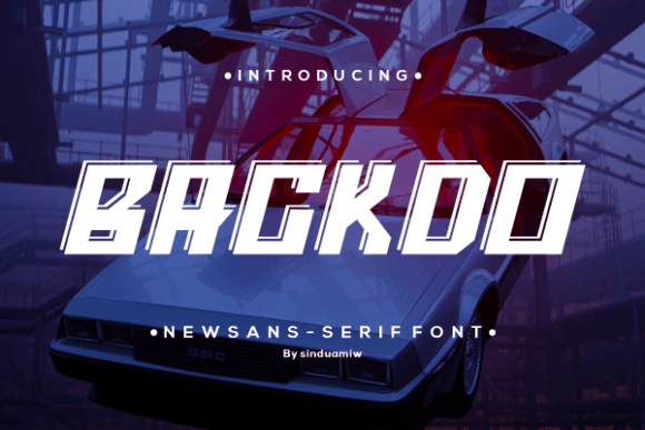 Backdo: A Futuristic Font for Modern Designers