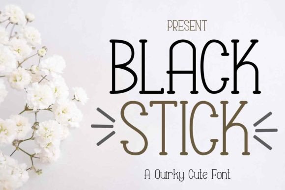 Black Stick: A Playful Display Font That Brings Joy to Your Designs