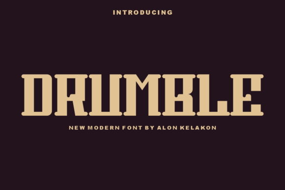 Drumble: A Bold Font for Creative Expression