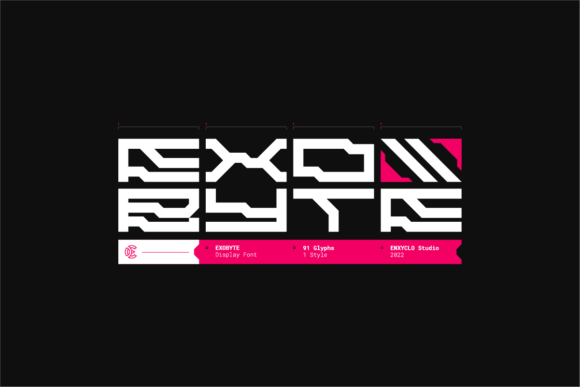 Exobyte: A Futuristic Font for Modern Designs