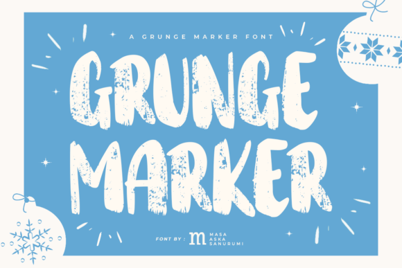 Grunge Marker: A Playful Font for Creative Expression