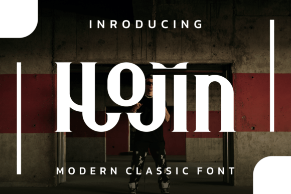 Hojin: A Modern Display Font for Creative Expression