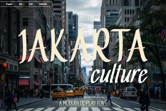 Jakarta Culture: A Premium Font Duo for Creative Projects