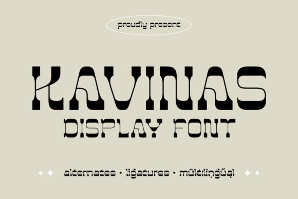 Kavinas: A Unique Display Font for Creative Designers