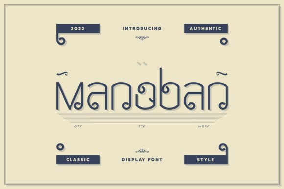 Manoban: A Display Font That Elevates Visual Communication