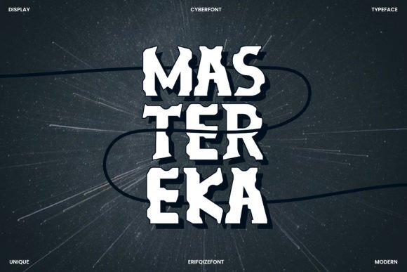 Mastereka: A Bold and Unique Display Font for Modern Design