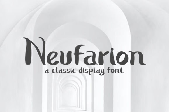 Neufarion: A Bold Display Font with a Unique Stylish Character