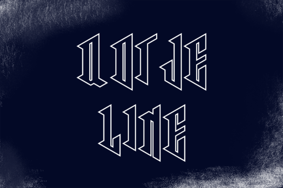Qotjeline: A Unique Display Font for Creative Projects