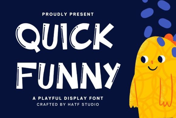 Quick Funny – A Playful Display Font for Creative Projects and Branding