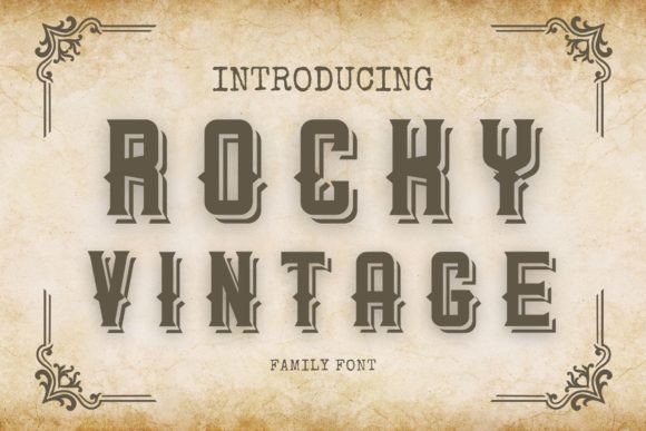 Rocky Vintage: A Display Font That Brings Charm to Every Design
