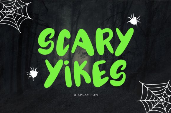 Scary Yikes: A Spooky and Stylish Display Font for Halloween Projects