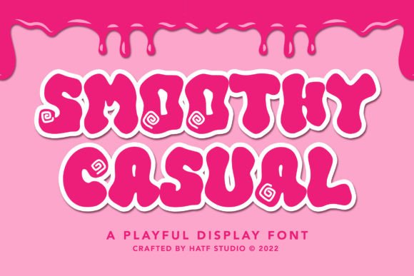 Smoothy Casual: A Playful Display Font for Modern Branding and Creative Projects