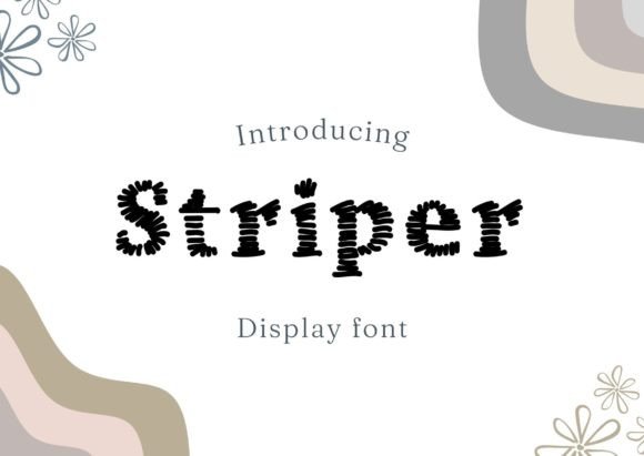 Striper: A Hand-Drawn Display Font with Personality