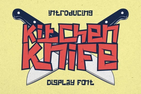 The Rise of Kitchen Knife: A Bold Display Font for Modern Designers
