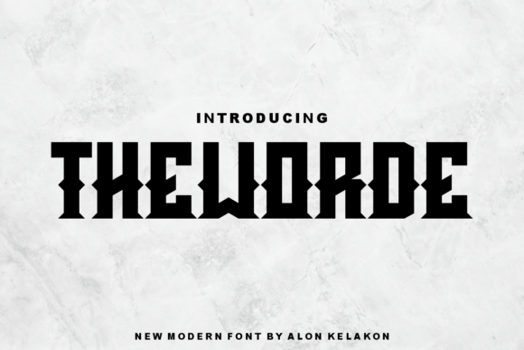 Theworde: A Bold Font for Creative Expression