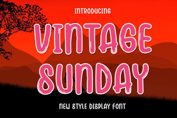 Vintage Sunday: A Timeless Display Font for Modern Design
