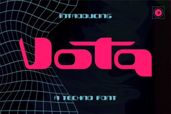 Vota: A Modern Techno Display Font