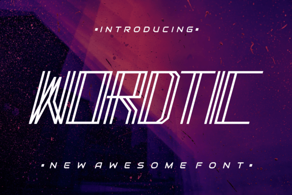 Wordtic: A Modern Display Font for Classy and Elegant Design Projects